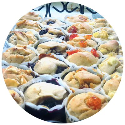 犬の米粉マフィン